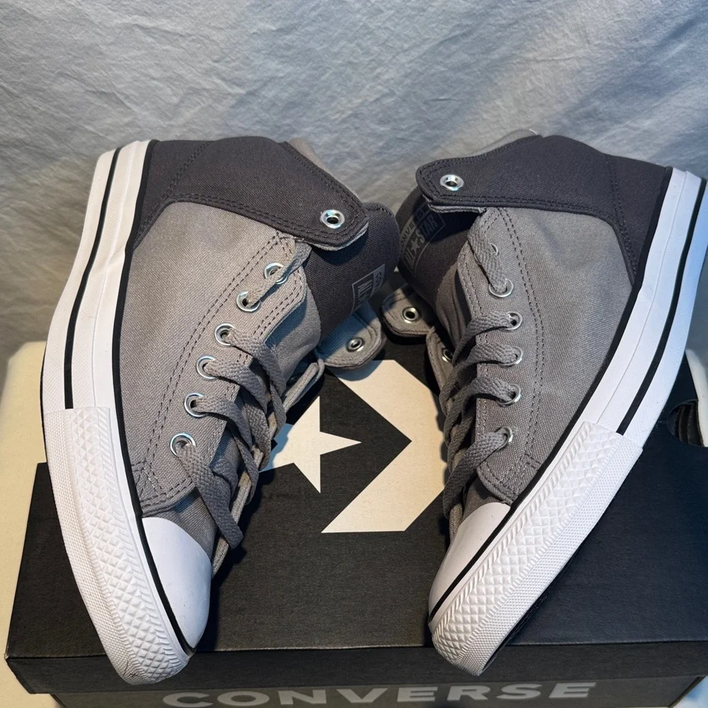 🆕 Converse All Star Gray High-Top Sneakers - Picture 3 of 9